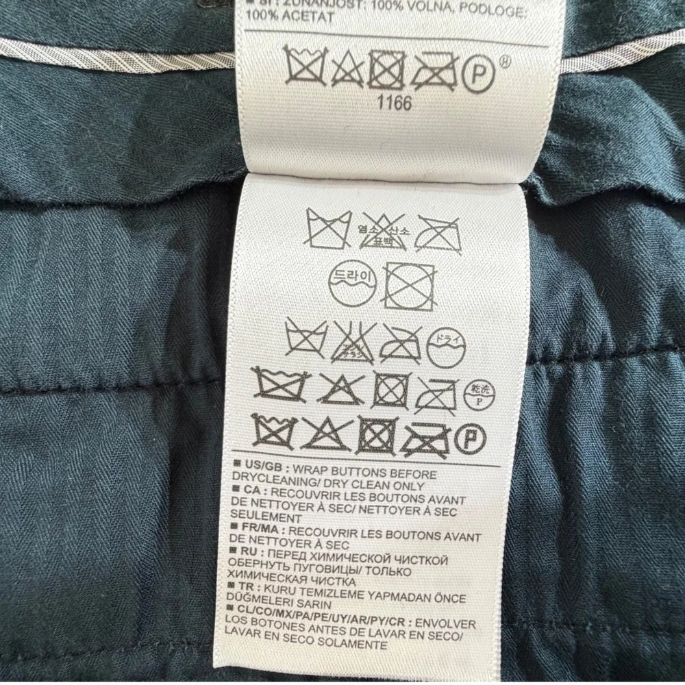 Banana Republic Dress Pants 32x34 (33x32) Navy Modern Slim Fit Italian Wool READ